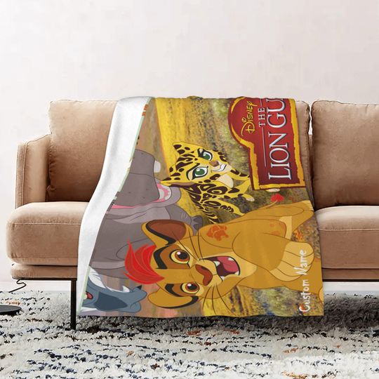 Personalized The Lion Guard Blanket, Cute Blanket with Name, Gift for Kids | Birthday Gift