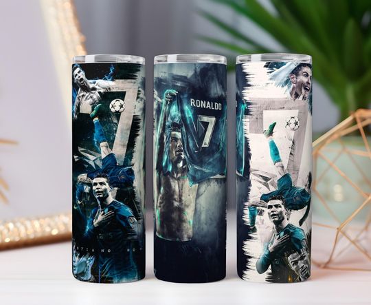 Ronaldo Tumbler with Lid and Straw