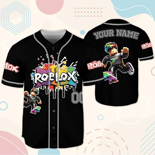 Custom Roblox Baseball Jersey, Gamer Shirt