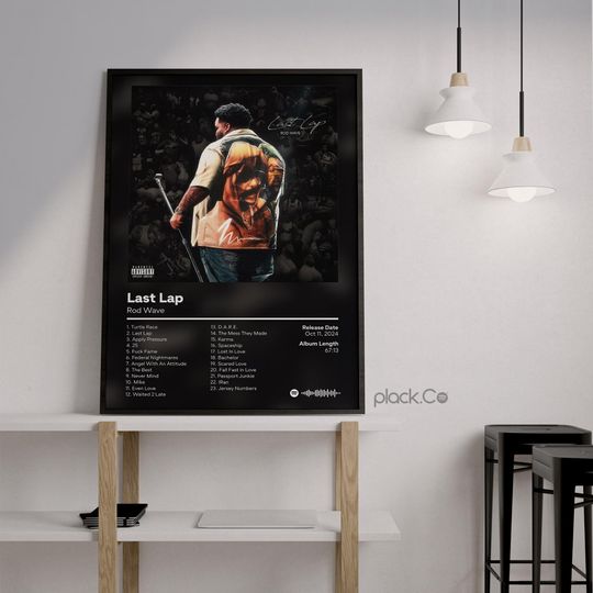 Rod Wave - Last Lap - Custom Album Poster- Hip Hop Wall Art - Gift Ideas