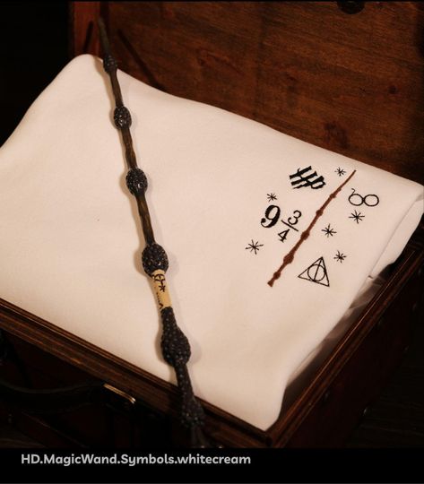 Embroidered Wizard Sweatshirt: Cotton Fleece Lion House Shirt