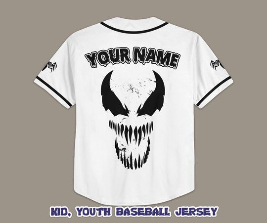Custom Vemon Baseball Jersey, Trick Or Treat Shirt, Personalized Vemon Halloween Jersey, Horror Halloween Shirt, Birthday Gifts