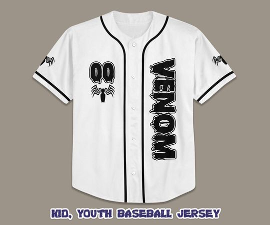 Custom Vemon Baseball Jersey, Trick Or Treat Shirt, Personalized Vemon Halloween Jersey, Horror Halloween Shirt, Birthday Gifts
