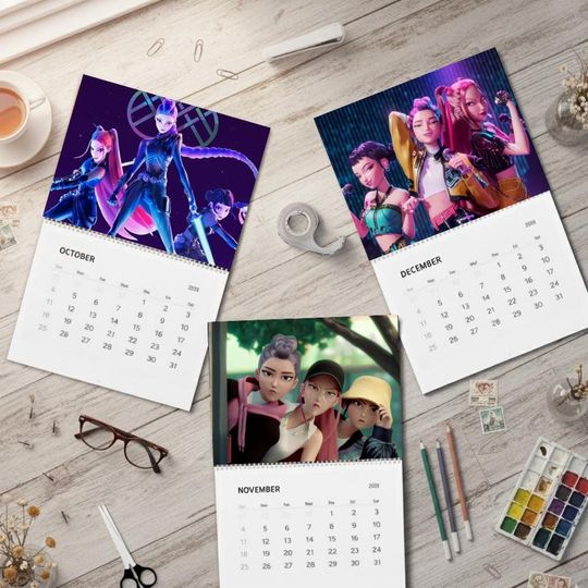 HUNTRIX Wall Calendar Fan Gift, Room Decor