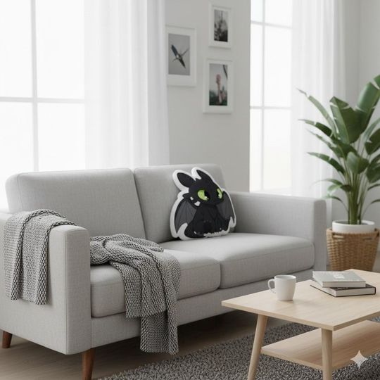Toothless Pillow, How to Train Your Dragon Cushion