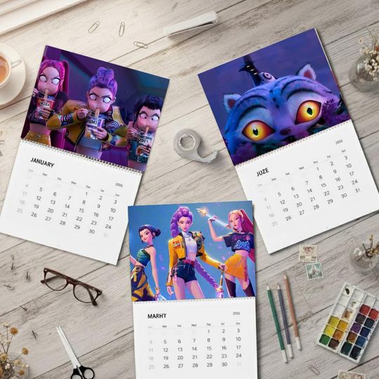 HUNTRIX Wall Calendar Fan Gift, Room Decor