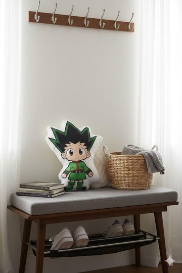 Gon Freecss Pillow, xHunter Anime Cushion, Gon Chibi Pillow