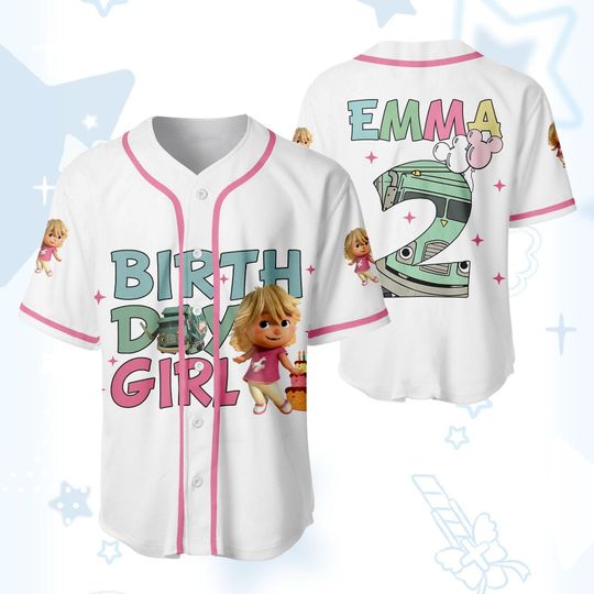 Custom Name Trash Truck Baseball Jersey, Trash Truck Birthday Shirt Trash Truck Birthday Girl Shirt, Birthday Party Trash Truck shirts