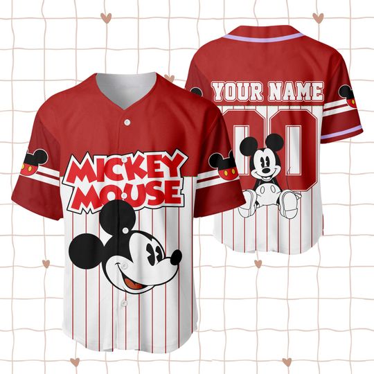 Custom Disney Mickey and Friends Special Simple Baseball Collection, Disneyland Birthday Gift
