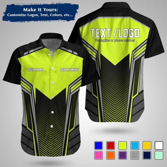 Custom  Construction Workwear Shirt  Personalized Uniform with Logo & Name