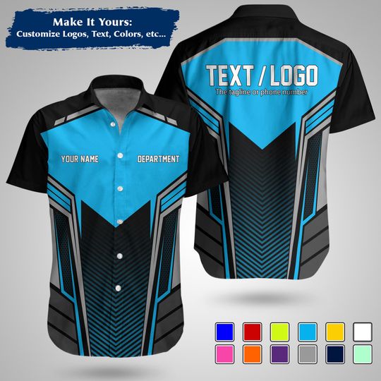 Custom  Construction Workwear Shirt  Personalized Uniform with Logo & Name