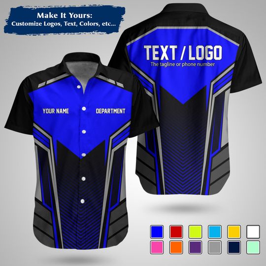 Custom  Construction Workwear Shirt  Personalized Uniform with Logo & Name