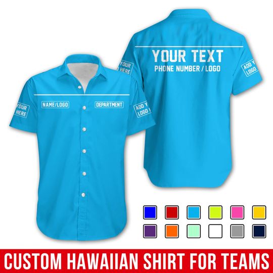 Custom Basic WorkShirt with Logo & Name  Personalized Uniform Shirt for Garage, Shop, or Business