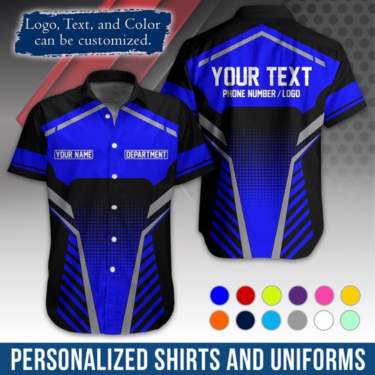 Custom Basic Workwear  Graphic Shirt with Name/Logo Personalization