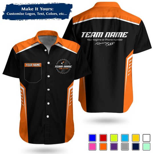Custom Team Name Work Shirt | Personalized Name, Logo & Company Text | Crew Uniform