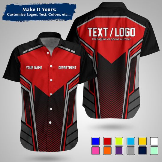 Custom  Construction Workwear Shirt  Personalized Uniform with Logo & Name