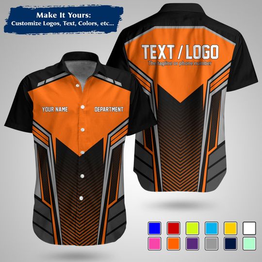 Custom  Construction Workwear Shirt  Personalized Uniform with Logo & Name