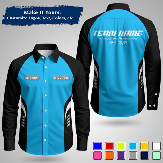 Custom Racing Uniform | Personalized Name, Logo & Company Text Workwear