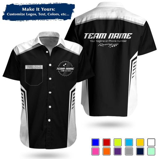 Custom Team Name Work Shirt | Personalized Name, Logo & Company Text | Crew Uniform