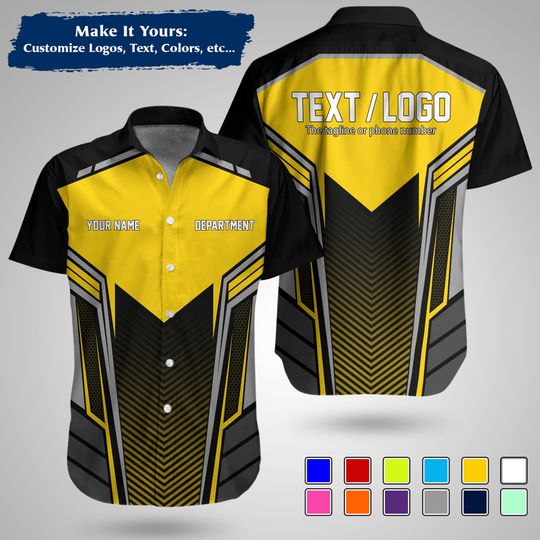 Custom  Construction Workwear Shirt  Personalized Uniform with Logo & Name
