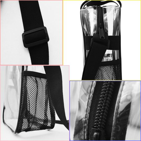 Clear Bag K-Pop Transparent Crossbody Tote Stadium Approved Clear Purse for Concerts & Sports Fans Gift