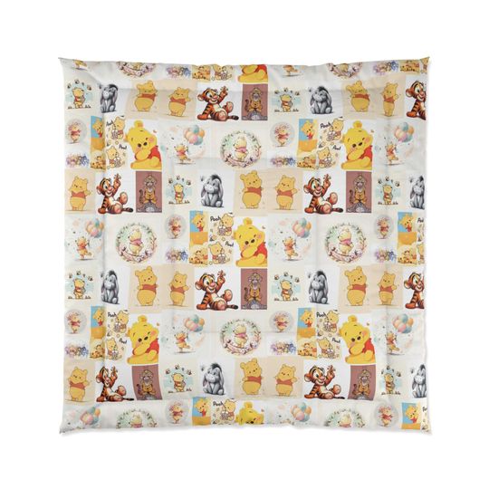 Winnie the Pooh Fleece Blanket for Kids Nursery Bedding and Decor
