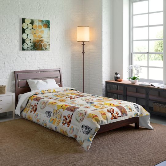 Winnie the Pooh Fleece Blanket for Kids Nursery Bedding and Decor