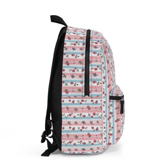 Floral Polyester Backpack