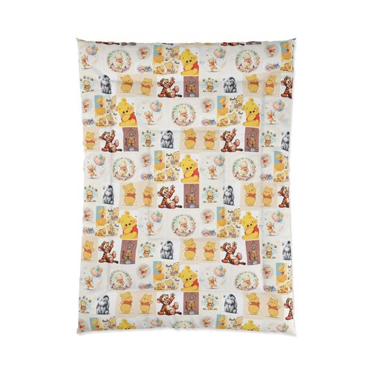 Winnie the Pooh Fleece Blanket for Kids Nursery Bedding and Decor