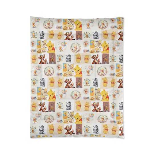 Winnie the Pooh Fleece Blanket for Kids Nursery Bedding and Decor