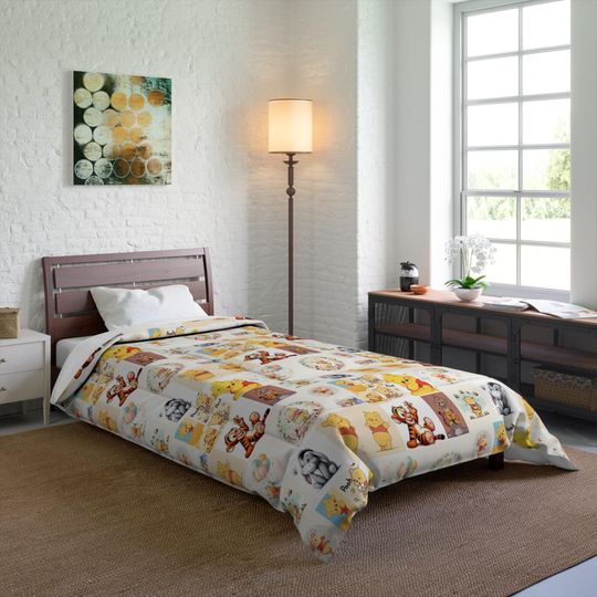 Winnie the Pooh Fleece Blanket for Kids Nursery Bedding and Decor