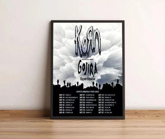 KORN 30th Anniversary 2024 North American Tour Poster
