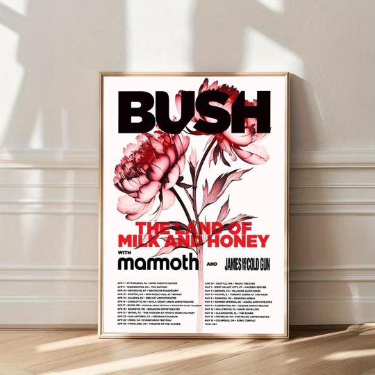 Bush Band Tour 2026 Poster, Custom Poster