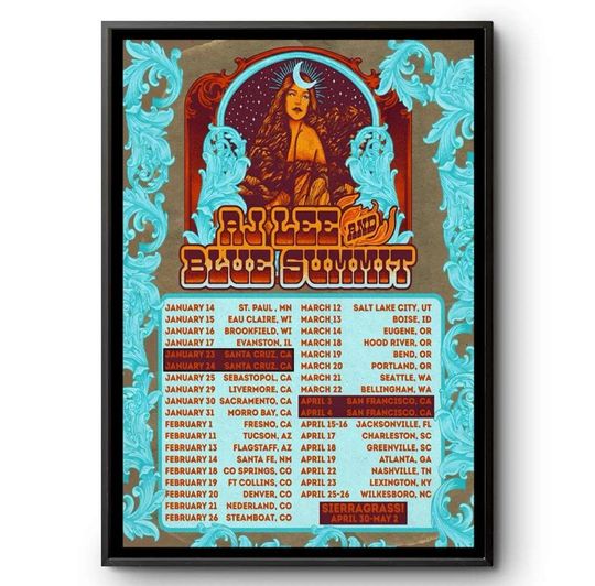 AJ Lee And Blue Summit Tour 2026 Poster