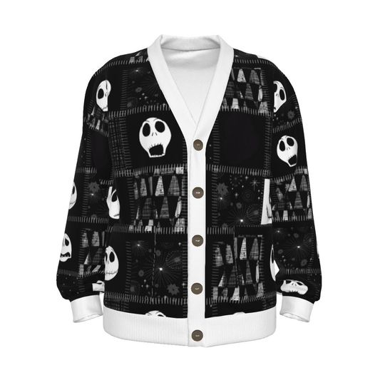 Jack Skellington Unisex Cardigan ,  Nightmare Before Christmas sweater