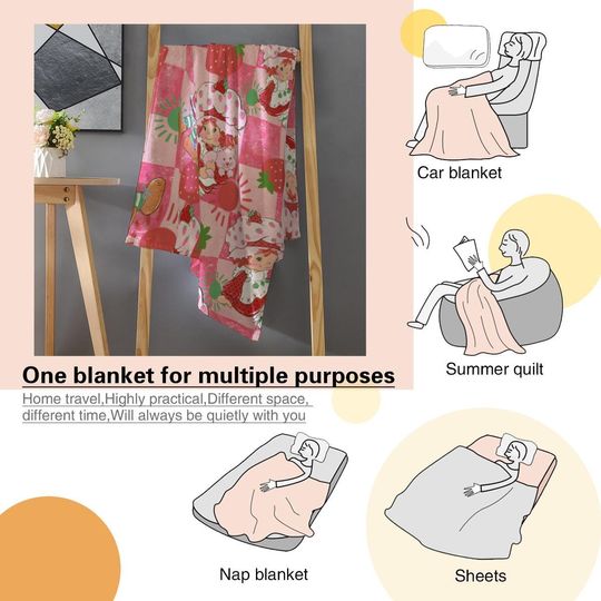 Strawberry Shortcake Baby Fleece Blanket,