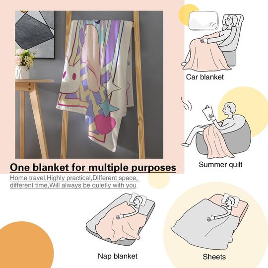 Zoey Huntrix Fleece Blanket, Kpop demon hunter Gift