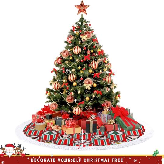 Mickey & Friends Christmas Tree Skirt, Holiday Decor