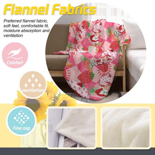 Strawberry Shortcake Baby Fleece Blanket,