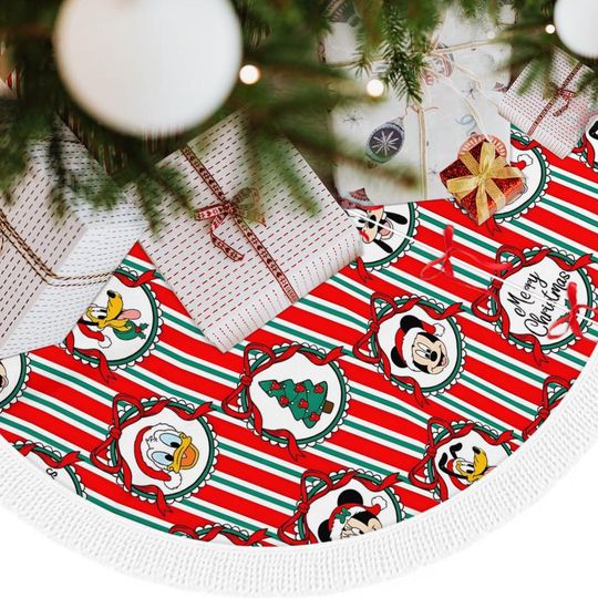 Mickey & Friends Christmas Tree Skirt, Holiday Decor