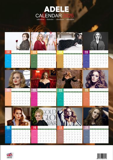 Adele 2026 Calendar, New Year Gift, Home Decor