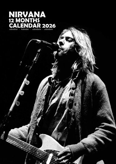 Nirvana 2026 Calendar, New Year Gift, Home Decor
