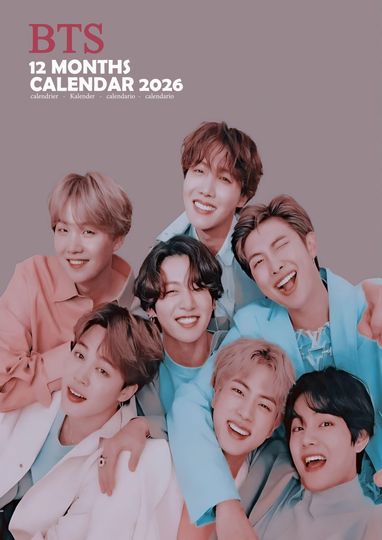 BTS 2026 Calendar, New Year Gift, Home Decor