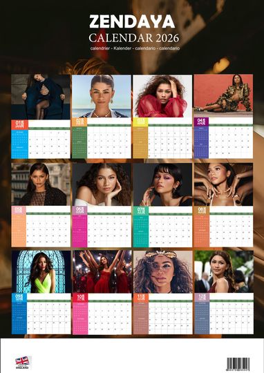 Zendaya 2026 Calendar, New Year Gift, Home Decor
