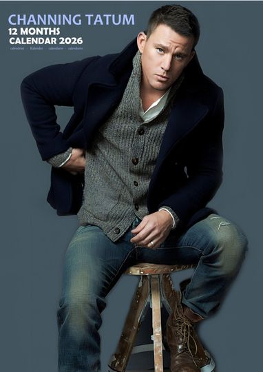 Channing Tatum 2026 Calendar, New Year Gift, Home Decor