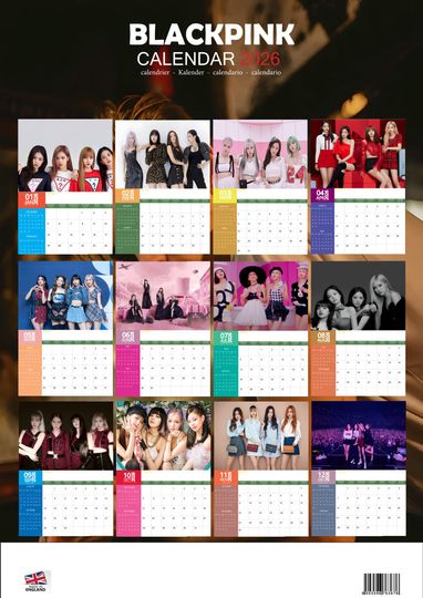 Blackpink 2026 Calendar, New Year Gift, Home Decor