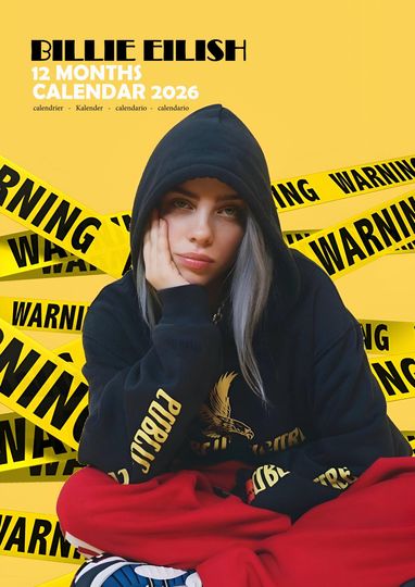 Billie Eilish 2026 Calendar, New Year Gift, Home Decor