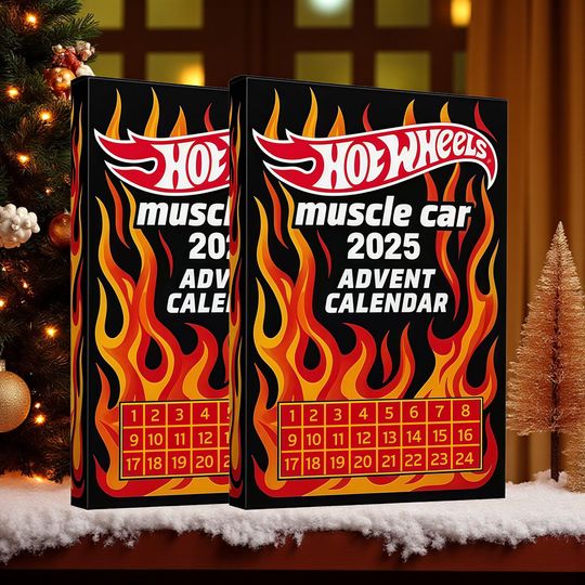 Muscle Car Advent Calendar 2025, Acrylic Hot Rod Christmas Countdown