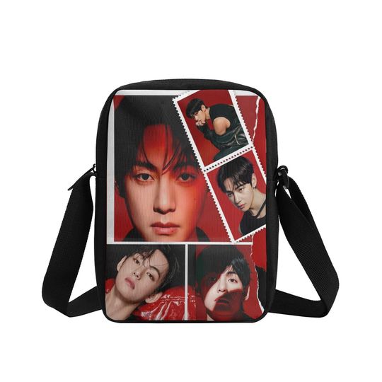 BTS Kim Taehyung Kpop Boy Band Crossbody Bag, Bangtan Boys V Crossbody Bag,  Arirang Army Bag, K-Pop BTS Merch