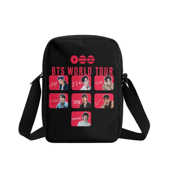 BTS Kpop Boy Band Crossbody Bag, Bangtan Boys Crossbody Bag, Arirang Army Bag, K-Pop BTS Merch, BTS Lover Gift